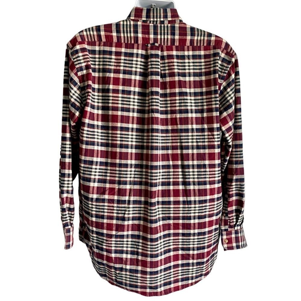 Roundtree & Yorke Long Sleeve Button Down Cotton Shirt Men's Large - Picture 5 of 8
